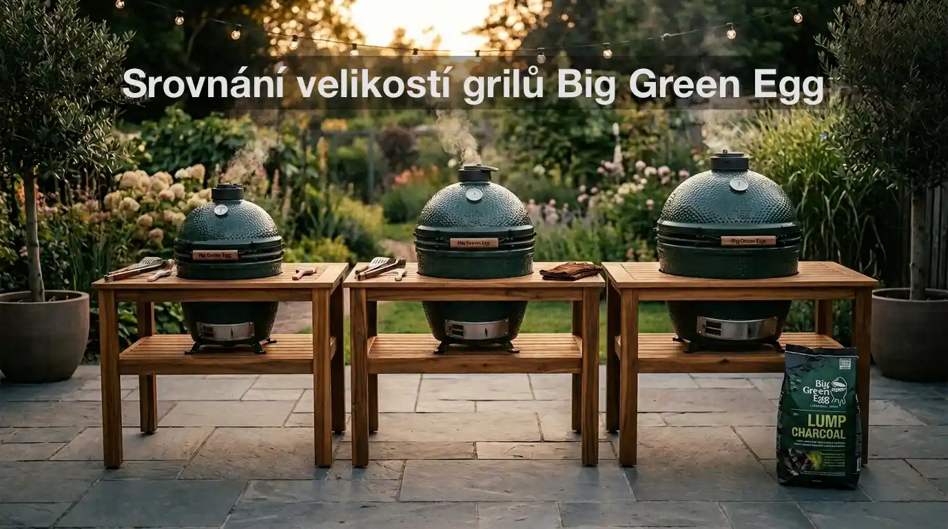 Který Big Green Egg vybrat: Medium vs Large vs XL